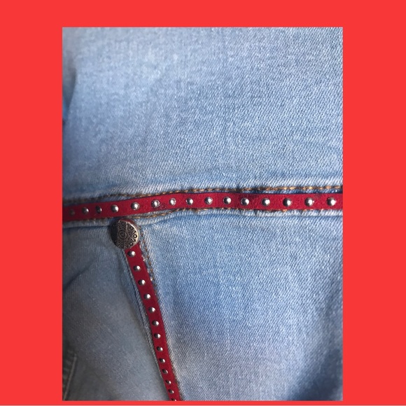 Sugar Skull & Flowers Crystal Denim Jacket - Picture 6 of 8